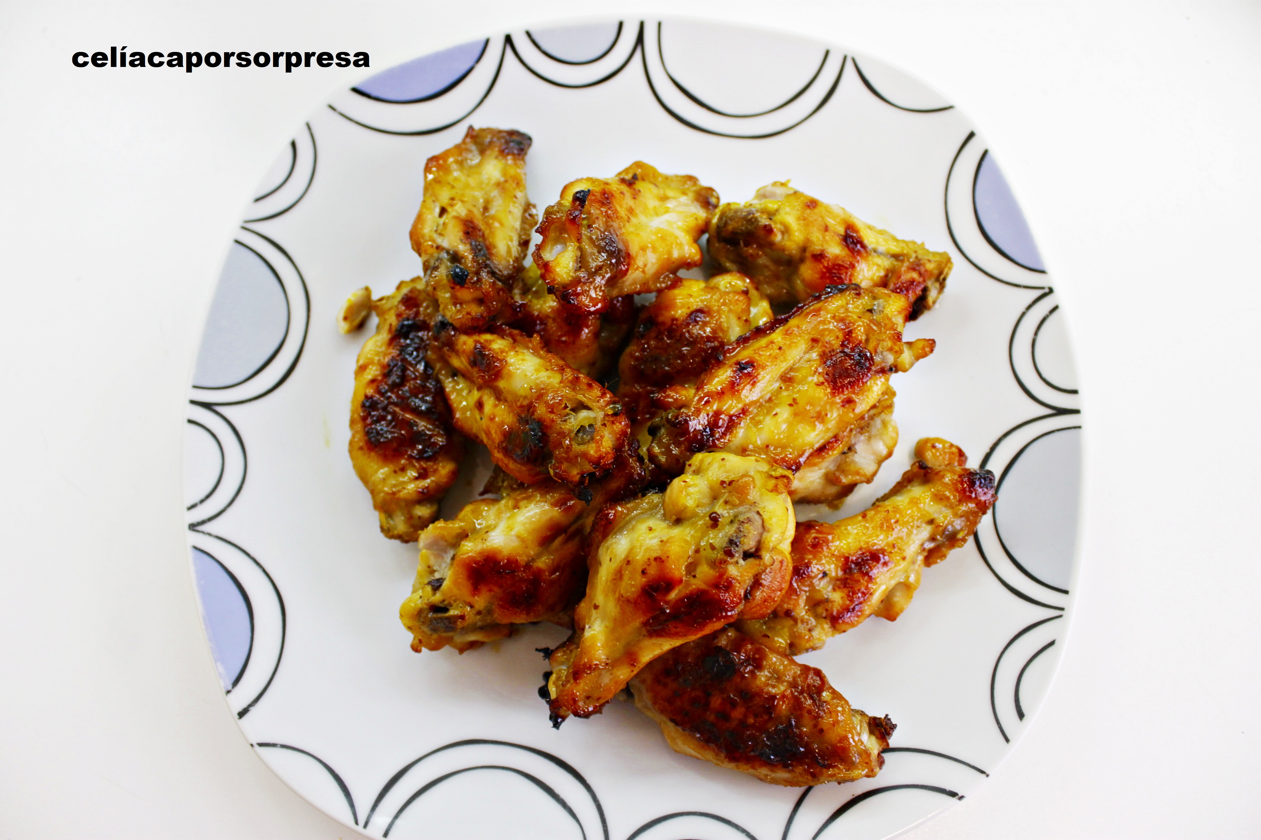 alitas de pollo con miel y mostaza1