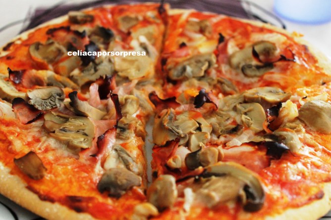 pizza jamón y champiñón1