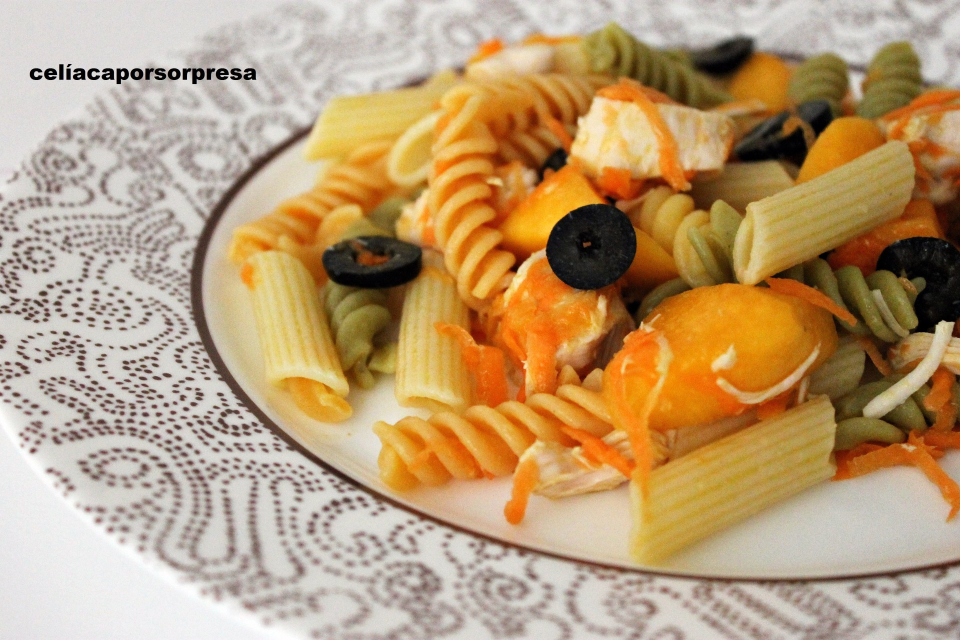 ensalada-de-pasta-con-pollo-y-melocoton-y-zanahoria