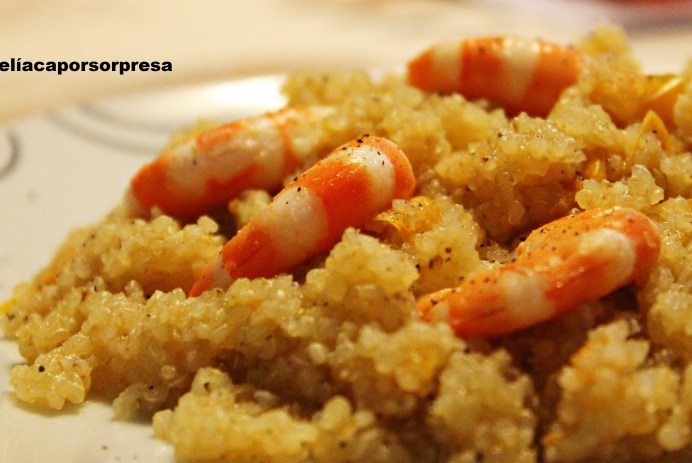 quinoa-con-langostinos